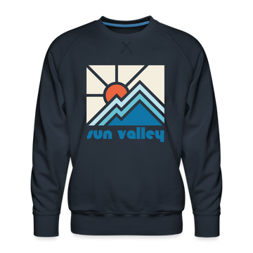 Premium Sun Valley, Idaho Sweatshirt - Min Mountain - navy