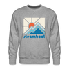 Premium Steamboat, Colorado Sweatshirt - Min Mountain - heather grey