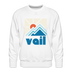 Premium Vail, Colorado Sweatshirt - Min Mountain - white