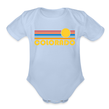 Colorado Baby Bodysuit Retro Sun - sky