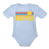 Austin, Texas Baby Bodysuit Retro Sun - sky
