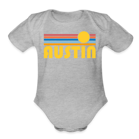 Austin, Texas Baby Bodysuit Retro Sun
