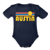 Austin, Texas Baby Bodysuit Retro Sun - dark navy