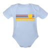 Breckenridge, Colorado Baby Bodysuit Retro Sun - sky