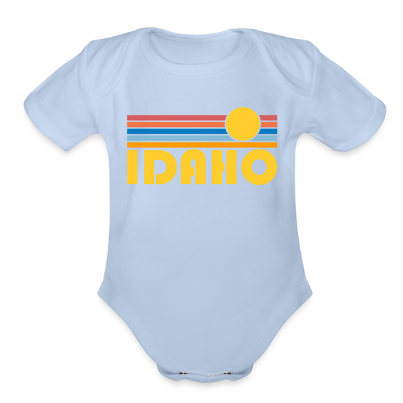 Idaho Baby Bodysuit Retro Sun - sky