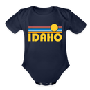Idaho Baby Bodysuit Retro Sun - dark navy