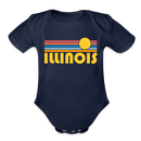 Illinois Baby Bodysuit Retro Sun - dark navy
