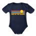 Lake of the Ozarks, Missouri Baby Bodysuit Retro Sun - dark navy
