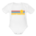 North Carolina Baby Bodysuit Retro Sun - white