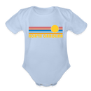 North Carolina Baby Bodysuit Retro Sun - sky