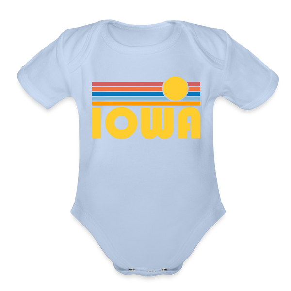 Iowa Baby Bodysuit Retro Sun - sky