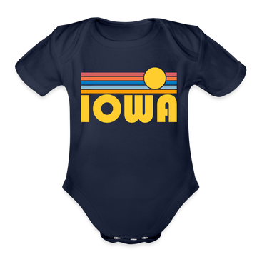 Iowa Baby Bodysuit Retro Sun - dark navy
