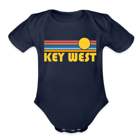 Key West, Florida Baby Bodysuit Retro Sun