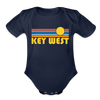 Key West, Florida Baby Bodysuit Retro Sun