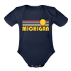 Michigan Baby Bodysuit Retro Sun - dark navy