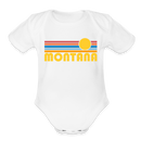 Montana Baby Bodysuit Retro Sun - white
