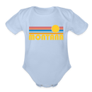 Montana Baby Bodysuit Retro Sun - sky