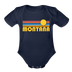 Montana Baby Bodysuit Retro Sun - dark navy