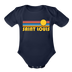 St. Louis, Missouri Baby Bodysuit Retro Sun - dark navy
