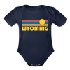 Wyoming Baby Bodysuit Retro Sun - dark navy