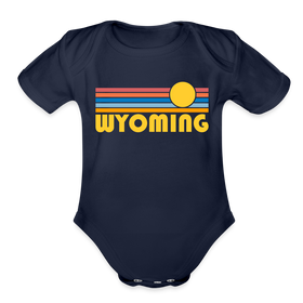 Wyoming Baby Bodysuit Retro Sun