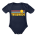 Telluride, Colorado Baby Bodysuit Retro Sun - dark navy