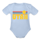 Utah Baby Bodysuit Retro Sun - sky