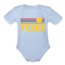 Texas Baby Bodysuit Retro Sun - sky