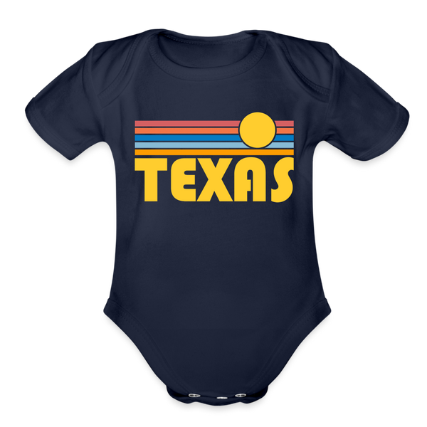 Texas Baby Bodysuit Retro Sun - dark navy