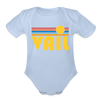 Vail, Colorado Baby Bodysuit Retro Sun - sky