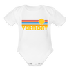 Vermont Baby Bodysuit Retro Sun - white