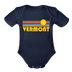 Vermont Baby Bodysuit Retro Sun - dark navy