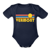 Vermont Baby Bodysuit Retro Sun - dark navy