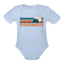 Colorado Baby Bodysuit Retro Mountain - sky
