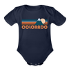Colorado Baby Bodysuit Retro Mountain - dark navy