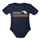 Colorado Baby Bodysuit Retro Mountain - dark navy