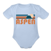 Aspen, Colorado Baby Bodysuit Retro Mountain - sky