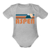 Aspen, Colorado Baby Bodysuit Retro Mountain - heather grey