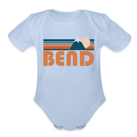 Bend, Oregon Baby Bodysuit Retro Mountain