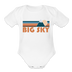 Big Sky, Montana Baby Bodysuit Retro Mountain - white