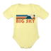 Big Sky, Montana Baby Bodysuit Retro Mountain - washed yellow