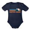 Beaver Creek, Colorado Baby Bodysuit Retro Mountain - dark navy