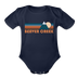 Beaver Creek, Colorado Baby Bodysuit Retro Mountain - dark navy