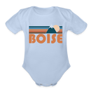 Boise, Idaho Baby Bodysuit Retro Mountain - sky