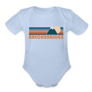 Breckenridge, Colorado Baby Bodysuit Retro Mountain - sky
