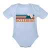 Bozeman, Montana Baby Bodysuit Retro Mountain - sky