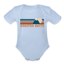 Crested Butte, Colorado Baby Bodysuit Retro Mountain - sky