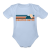 Crested Butte, Colorado Baby Bodysuit Retro Mountain - sky