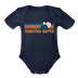 Crested Butte, Colorado Baby Bodysuit Retro Mountain - dark navy