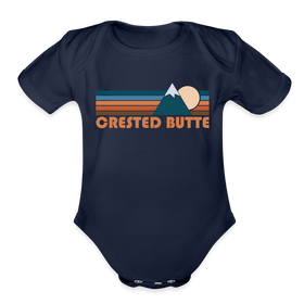 Crested Butte, Colorado Baby Bodysuit Retro Mountain